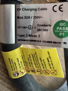 CTEK cable not used